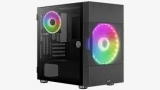 Корпус MidiTower Aerocool ATOMIC-G-BK-V1 WINDOWS w/o black (MidiATX)