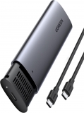 Жесткий диск внешний корпус для SSD Ugreen 90264 (M.2 NVMe, PCIe3.0, Black, USB-C)