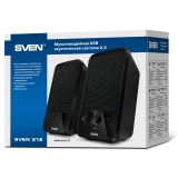 Колонки SVEN 312 (2.0, 2x2W, USB, Black)