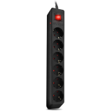 Сетевой фильтр SVEN Optima 6 1.8 (6 Euro Sockets, 1.8m, Black, 2300W)