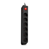 Сетевой фильтр SVEN Optima 6 3.0 (6 Euro Sockets, 3.0m, Black, 2300W)