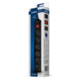 Сетевой фильтр SVEN Optima 6 5.0 (6 Euro Sockets, 5.0m, Black, 2300W)
