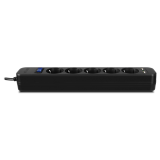 Сетевой фильтр SVEN SF-05LU 3.0 (5 Euro Sockets, 2xUSB (2.4А), 3.0m, Black, 2300W)