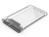 Жесткий диск внешний корпус для HDD/SSD Orico 2139U3-CR-BP-HW (Transparent PC Plastic, 2.5