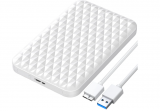 Жесткий диск внешний корпус для HDD/SSD Orico 2520U3-V1-BK-EP-HW (ABS Plastic, 2.5