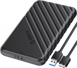 Жесткий диск внешний корпус для HDD/SSD Orico 25PW1-U3-BK-EP-HW (ABS Plastic, 2.5