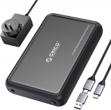 Жесткий диск внешний корпус для HDD/SSD Orico DDL35-C3-EU-BK-BP (Aluminum + Plastic, 3.5