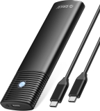 Жесткий диск внешний корпус для SSD Orico PWM2-G2-BK-EP (Aluminum + Plastic?, M.2 NVMe, up to 8TB, USB 3.2 Gen2 Type-C)