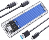 Жесткий диск внешний корпус для SSD Orico TCM2-C3-SV-BP-HW (Aluminum Alloy?, M.2 NVMe, up to 2TB, USB 3.1 Gen2 Type-C)