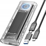 Жесткий диск внешний корпус для SSD Orico TCM2-U4-BK-BP (Aluminum Alloy, M.2 NVMe, up to 2TB, USB4 Type-C (40Gbps))