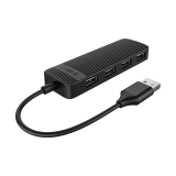 Коммуникатор USB-HUB Orico FL02-BK-BP-HW (ABS Plastic, USB 2.0 Type-A to 4xUSB 2.0 Type-A Ports)