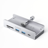 Коммуникатор USB-HUB Orico MH5PC-10-SV-BP (Aluminum Alloy, USB 3.0 Type-A to 5xUSB 3.0 Type-A Ports)