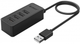 Коммуникатор USB-HUB Orico W5P-U2-100-BK-EP-HW (ABS Plastic, USB 2.0 Type-A to 4xUSB 2.0 Type-A Ports)