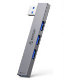 Коммуникатор USB-HUB Orico YSZ1-U3-GY-BP (ABS Plastic, USB 3.0 Type-A to 4xUSB 3.0 Type-A Ports)