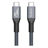 Кабель Orico TBZ4-20-GY-BP (Thunderbolt 4, up to 40Gbps, up to 100W, 1x8K@60Hz or 2x4K@60Hz, 2.0m)