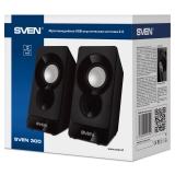 Колонки SVEN 300 (2.0, 2x3W, USB, Black)