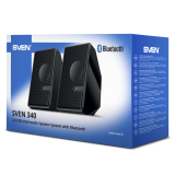 Колонки SVEN 340 (2.0, 2x3W, USB, Bluetooth, R/C, Black)