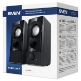 Колонки SVEN 357 (2.0, 2x3W, USB, Black)