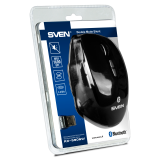 Мышь беспроводная SVEN RX-590SW Silent (2.4Ghz/Bluetooth, 6+1 keys, 1600DPI, Black)