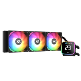 Кулер система жидкостного охлаждения XYZ AQUAPULSE 360 White (INTEL/AMD, A-RGB Screen, X-WC-AQUA-360W)