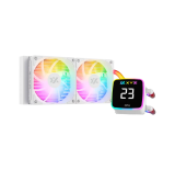 Кулер система жидкостного охлаждения XYZ AQUAPULSE FUSION 240 Black (INTEL/AMD, A-RGB Screen, X-WC-AQUA-FU-240B)