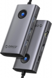 Док-станция Orico PW11-6P-GY-EP (Aluminum + Plastic, USB-C to 3xUSB-A 3.0, 1xUSB-C 3.0, 1xUSB-C (PD 100W), 1xHDMI (4K@30Hz))