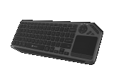 Клавиатура беспроводная Natec NKL-2317 TURBOT 2 (BT+2.4GHz, Touchpad, Smart TV, Black-Gray)
