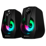 Колонки SVEN 370 (2.0, 2x3W, USB, Black)